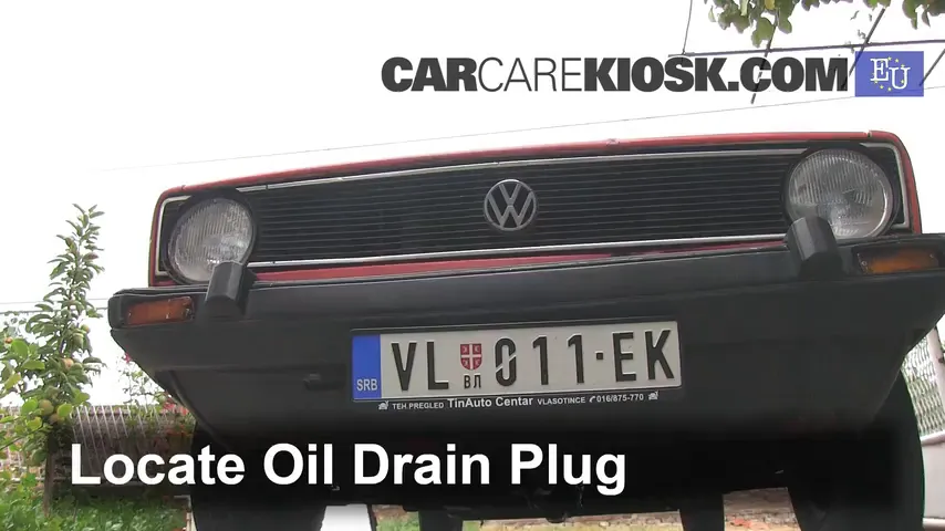 1980 Volkswagen Golf L 1.3L 4 Cyl. Aceite Cambiar aceite y filtro de aceite